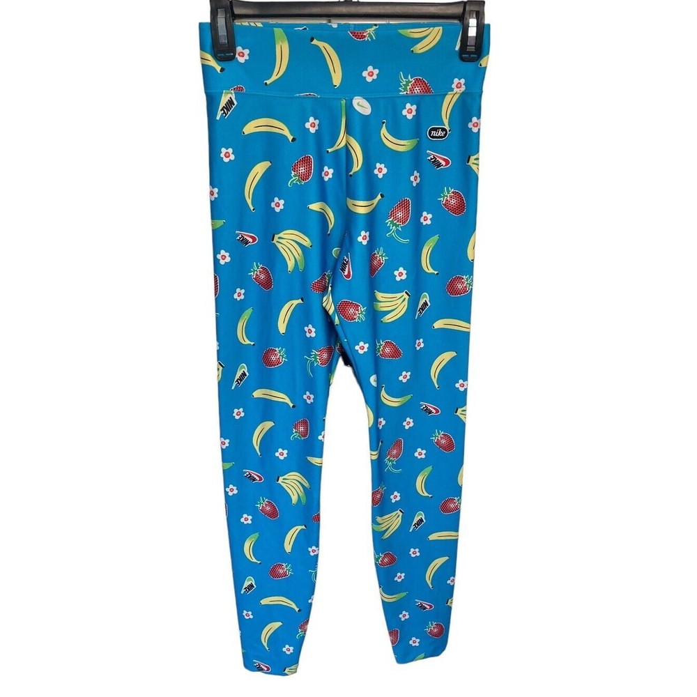 Nike‎ Fruit Print Leggings Size Small Strawberry Banana Whimsy